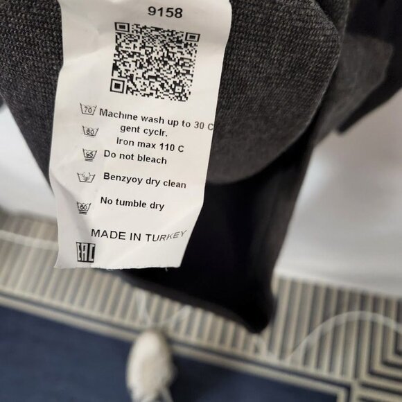 NWT Ladyform Puff Sleeve Dress in Gray Size UK 10 - Picture 6 of 7